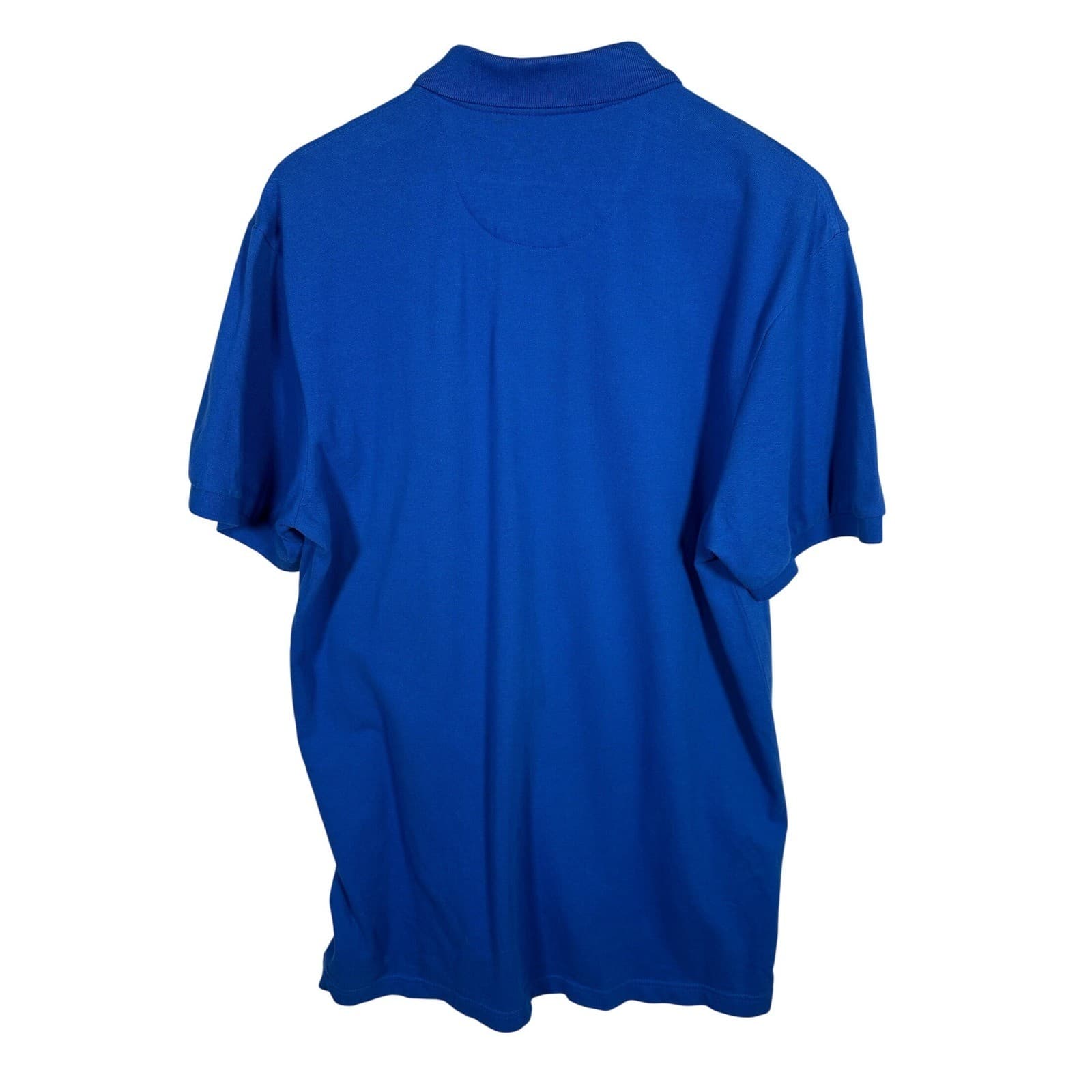 Chaps Mens Royal Blue Stretch Polo Shirt Classic Logo Short Sleeve Size L - Thumbnail 3