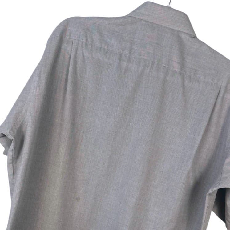 Towncraft Mens Gray Short Sleeve Button Up Shirt Classic Fit Size Large 16 - Thumbnail 4