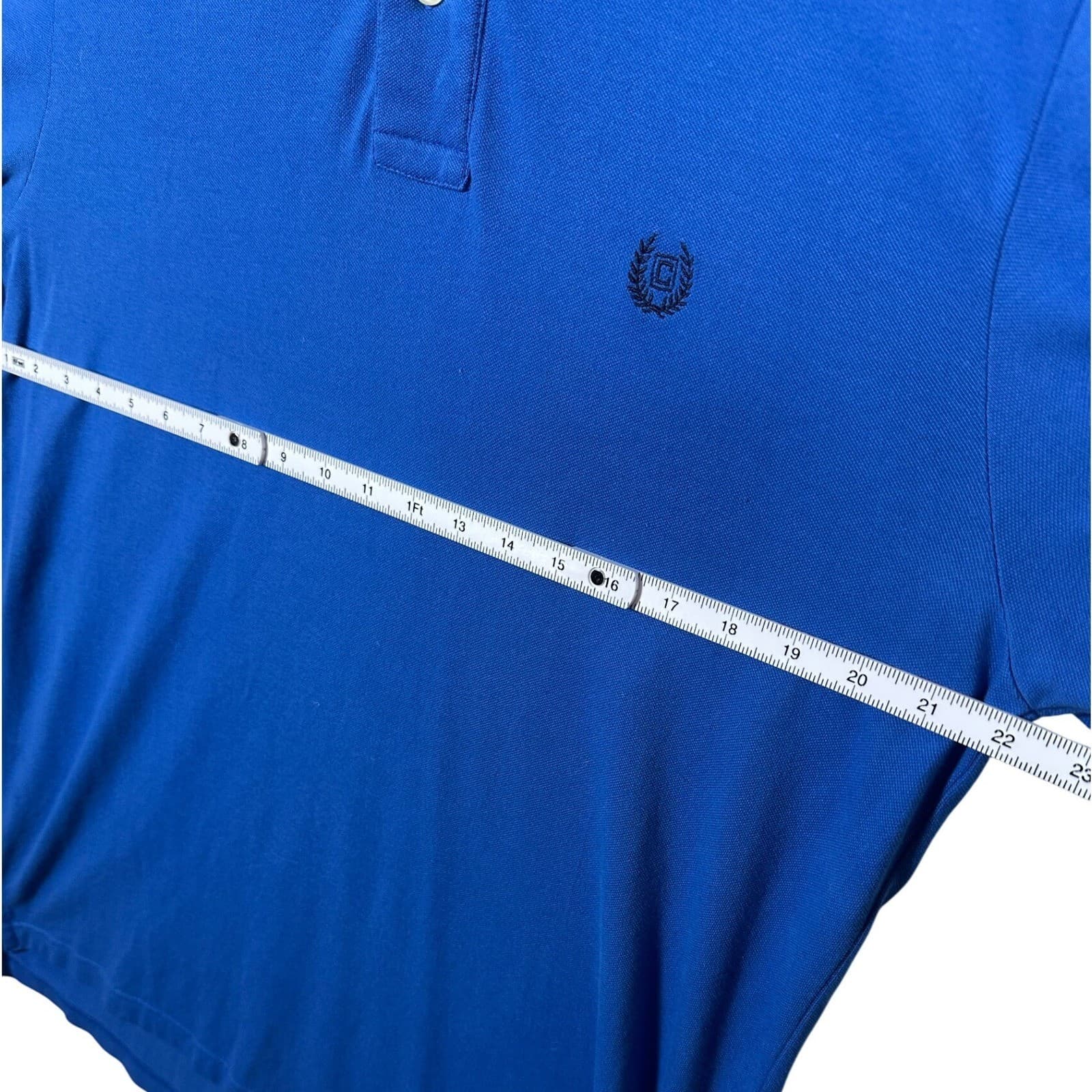 Chaps Mens Royal Blue Stretch Polo Shirt Classic Logo Short Sleeve Size L - Thumbnail 5