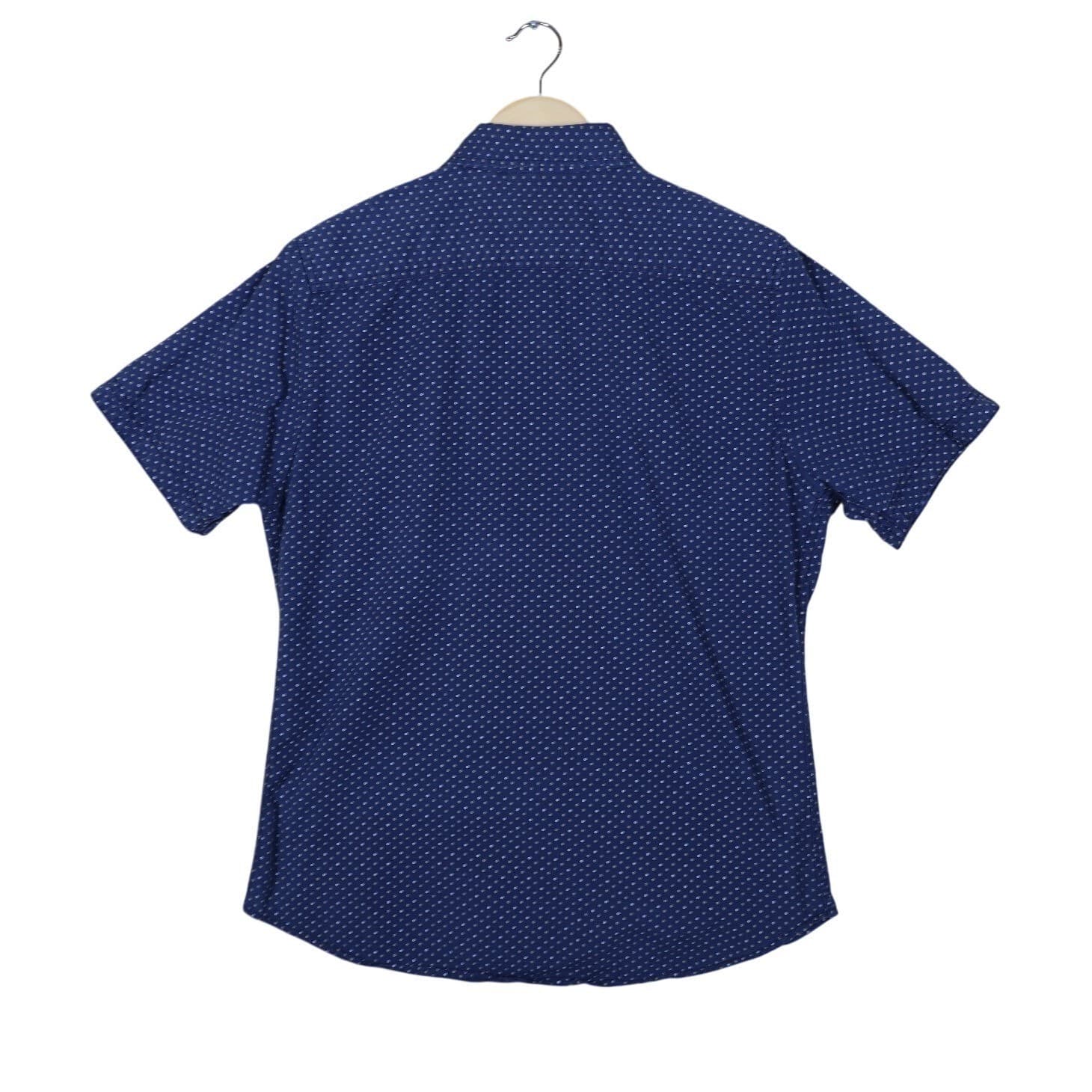 Colours Alexander Julian Mens Small Dot Print Short Sleeve Button Down Shirt - Thumbnail 5