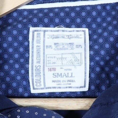 Colours Alexander Julian Mens Small Dot Print Short Sleeve Button Down Shirt - Thumbnail 7