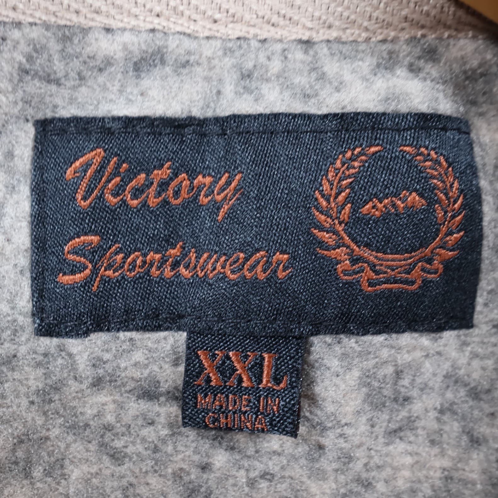 Victory Sportswear Vest Mens XXL Tan Polyester Sweater Knit Fleece Full Zip - Thumbnail 7