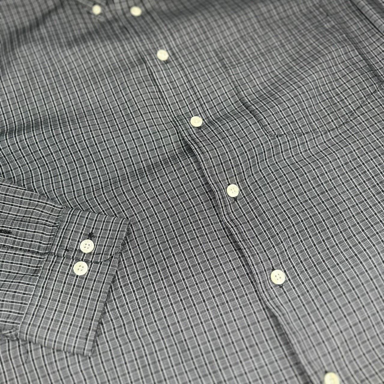 Cambridge Classics Men's L Gray Plaid Button-Down Long Sleeve Shirt - Thumbnail 6
