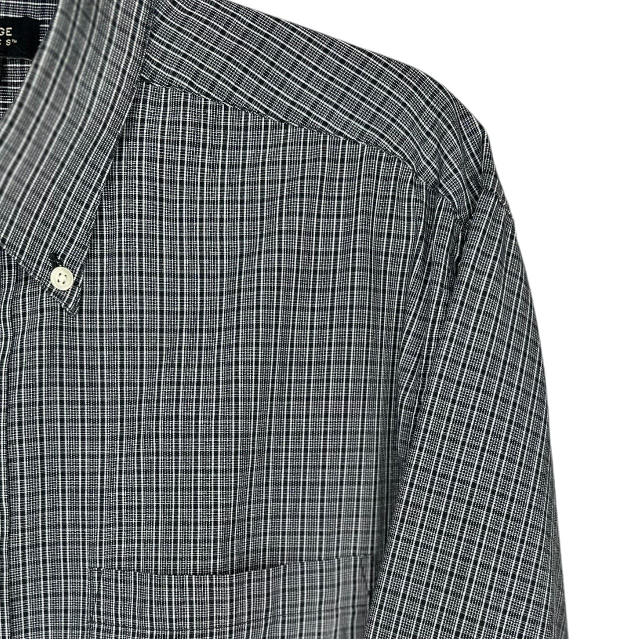 Cambridge Classics Men's L Gray Plaid Button-Down Long Sleeve Shirt - Thumbnail 7