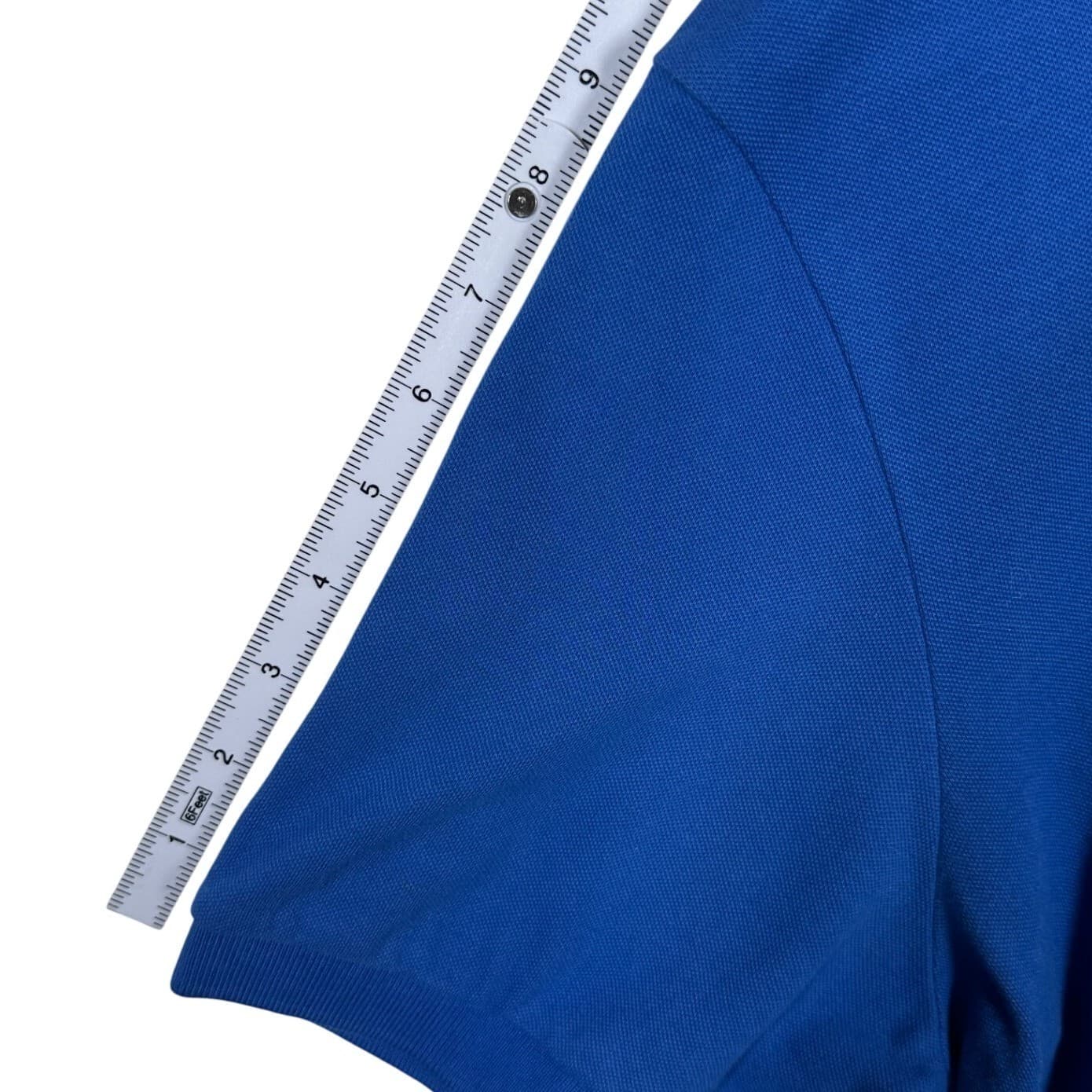 Chaps Mens Royal Blue Stretch Polo Shirt Classic Logo Short Sleeve Size L - Thumbnail 4