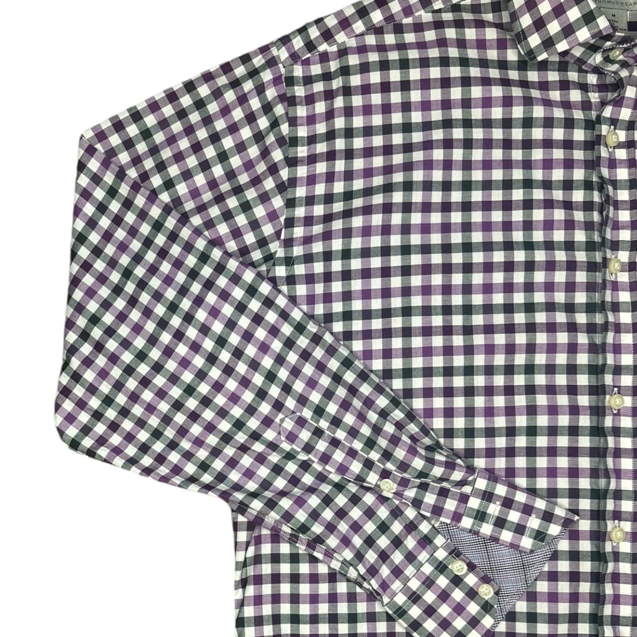 Jack Stone Men's M Red Plaid Flannel Button-Down Long Sleeve Shirt - Thumbnail 6