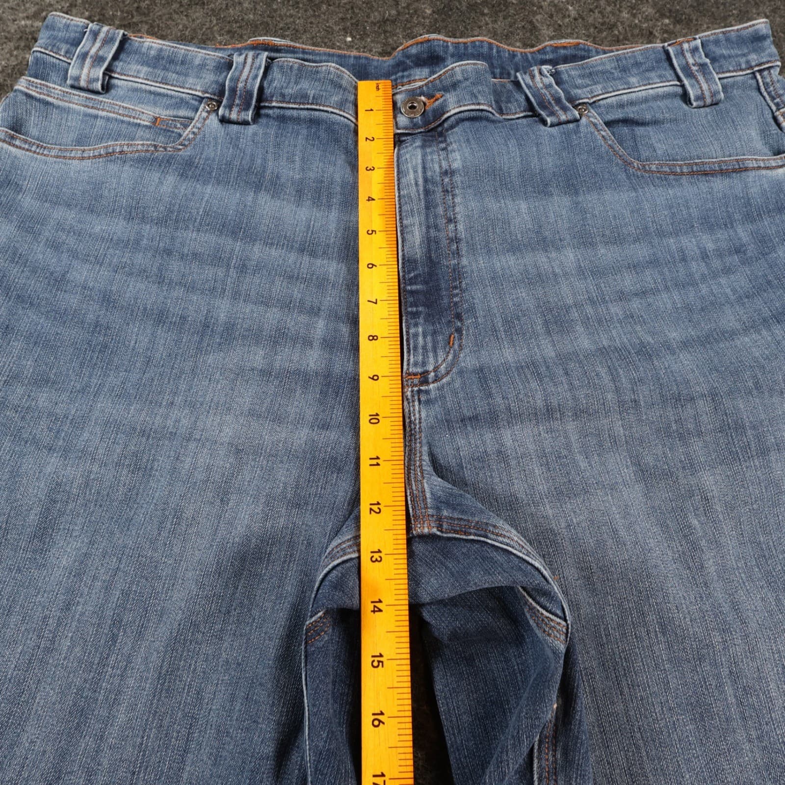 Duluth Trading Co Denim Shorts Mens 44 Blue Cotton Blend Relaxed Fit Stretch - Thumbnail 5