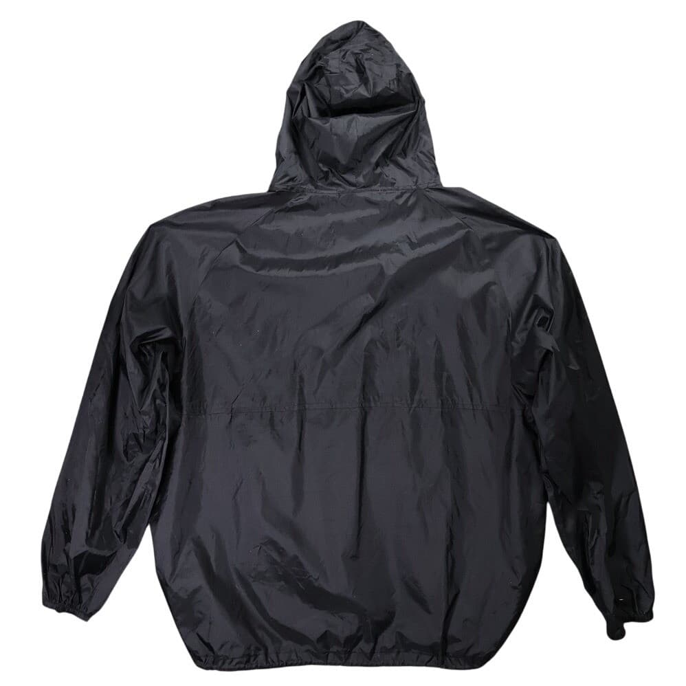 Harriton Windbreaker Mens 2XL Black Excellent Dirtbags Graphic Hooded Anorak - Thumbnail 2