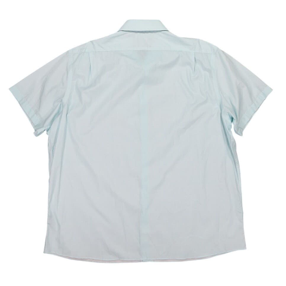 Hart Schaffner Marx Button Down Shirt Mens XXL Light Blue NWT Paisley Cotton - Thumbnail 2