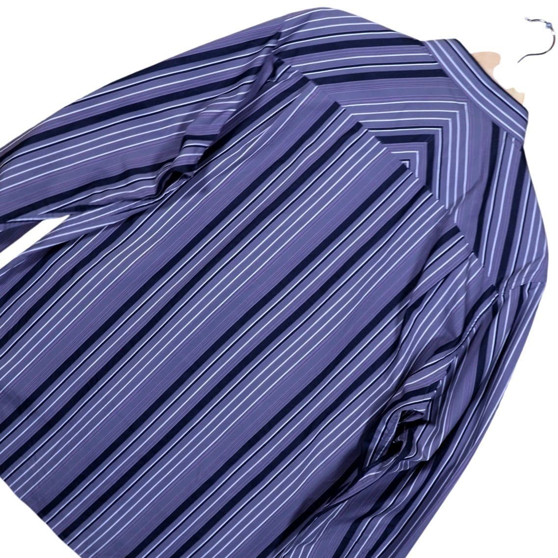 Perry Ellis Mens Striped Button Down Long Sleeve Dress Shirt Size L - Thumbnail 3