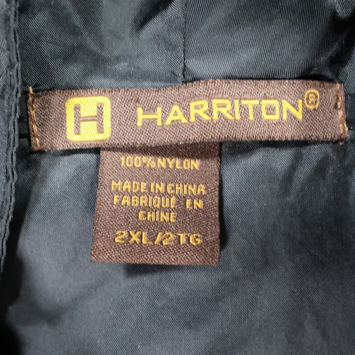 Harriton Windbreaker Mens 2XL Black Excellent Dirtbags Graphic Hooded Anorak - Thumbnail 5