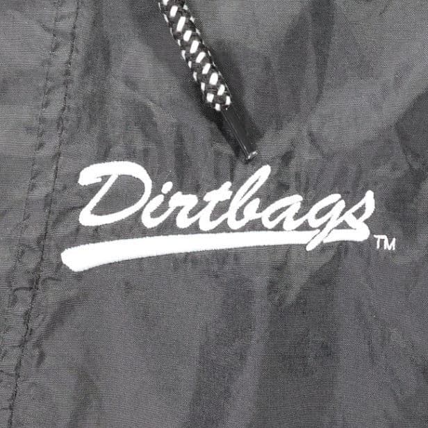 Harriton Windbreaker Mens 2XL Black Excellent Dirtbags Graphic Hooded Anorak - Thumbnail 4