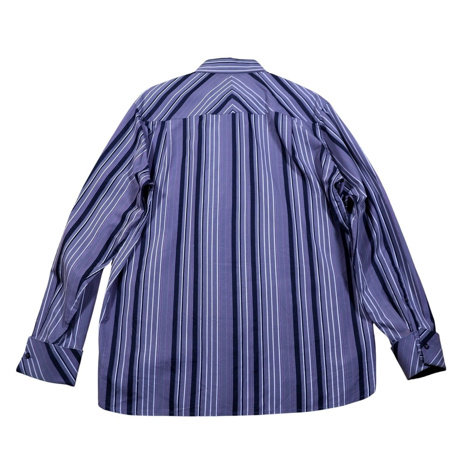 Perry Ellis Mens Striped Button Down Long Sleeve Dress Shirt Size L - Thumbnail 6