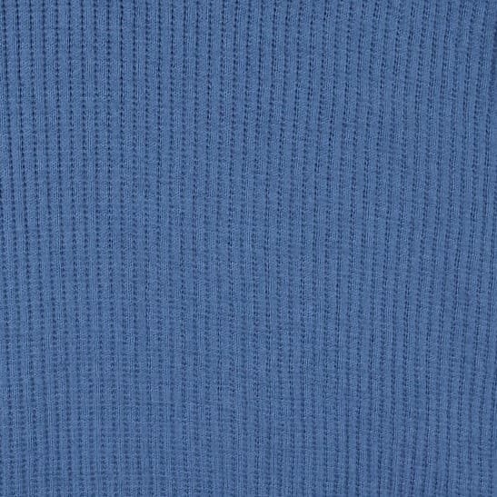 ROWM Button Up Polo Shirt Mens XXL Blue New Supima Cotton Ribbed Short Sleeve - Thumbnail 6