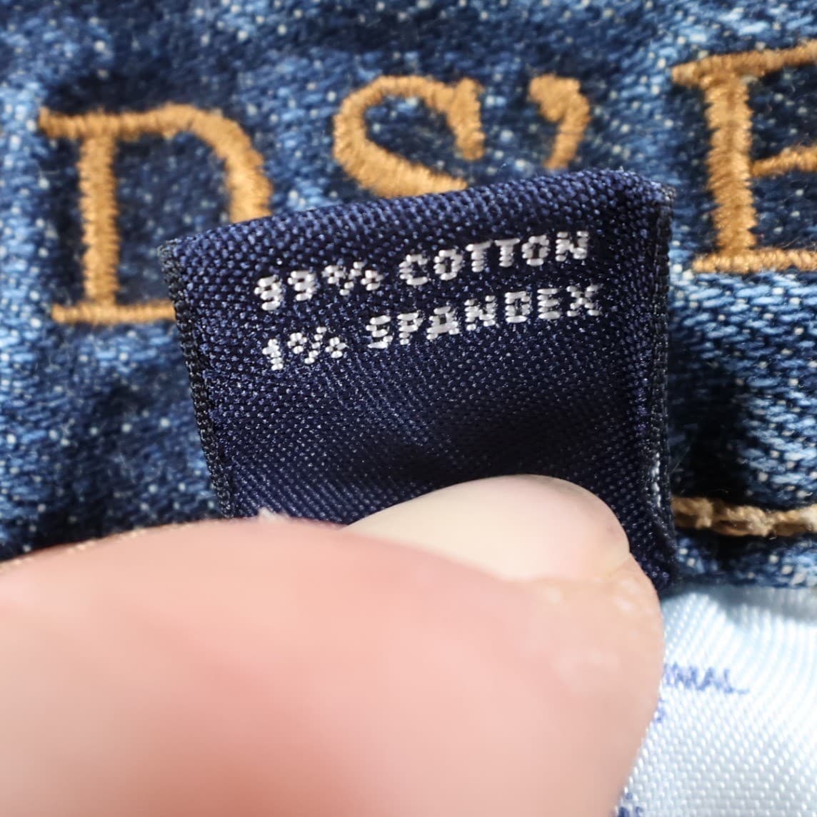 Lands' End Straight Leg Jeans Womens 10 Blue Cotton Stretch Fit 1 Casual Denim - Thumbnail 8