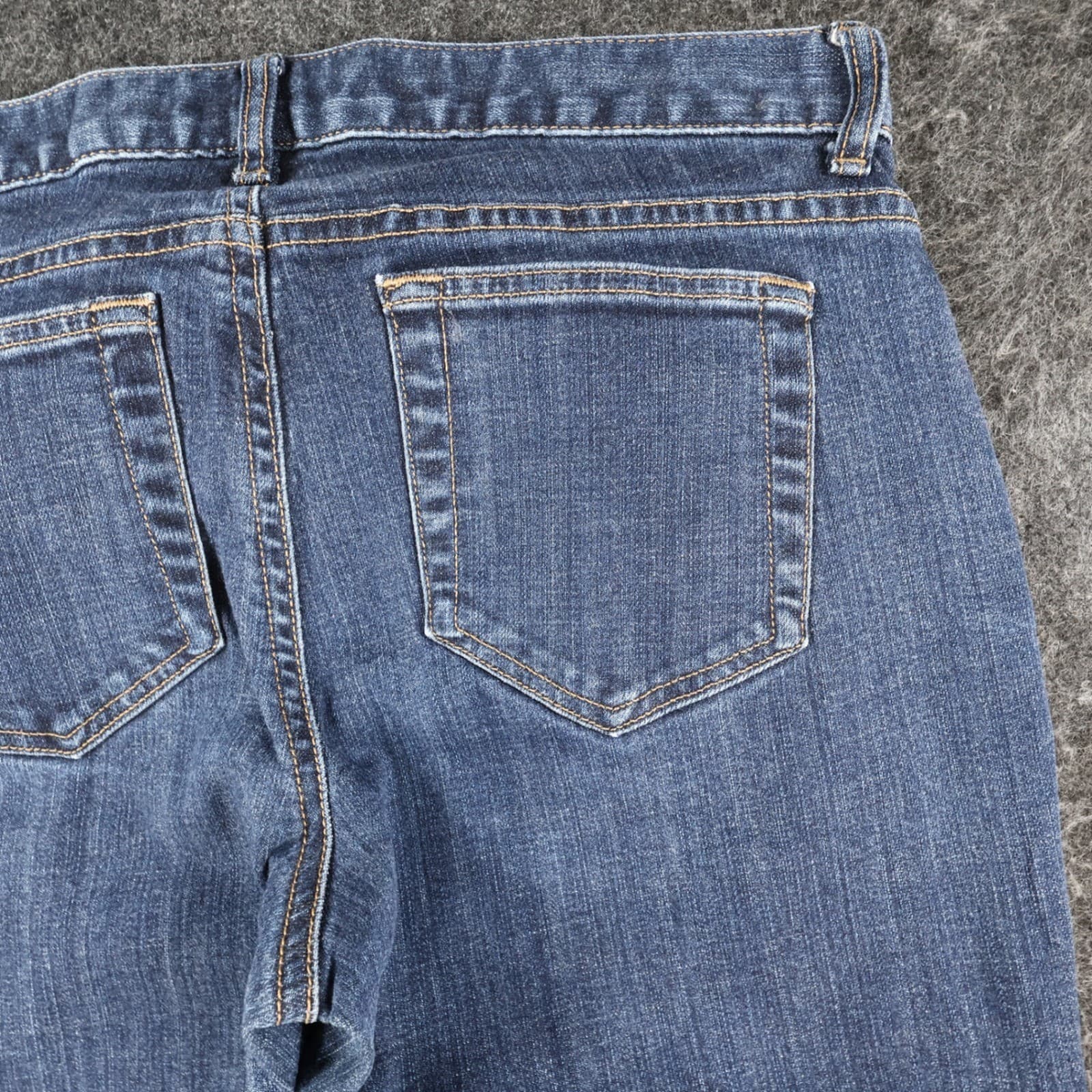 Lands' End Straight Leg Jeans Womens 10 Blue Cotton Stretch Fit 1 Casual Denim - Thumbnail 12