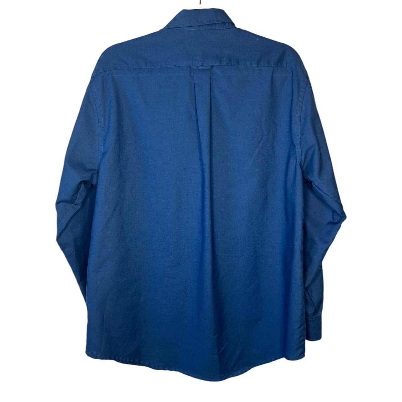 Towncraft Men's M Blue Button-Down Long Sleeve Oxford Shirt - Thumbnail 2