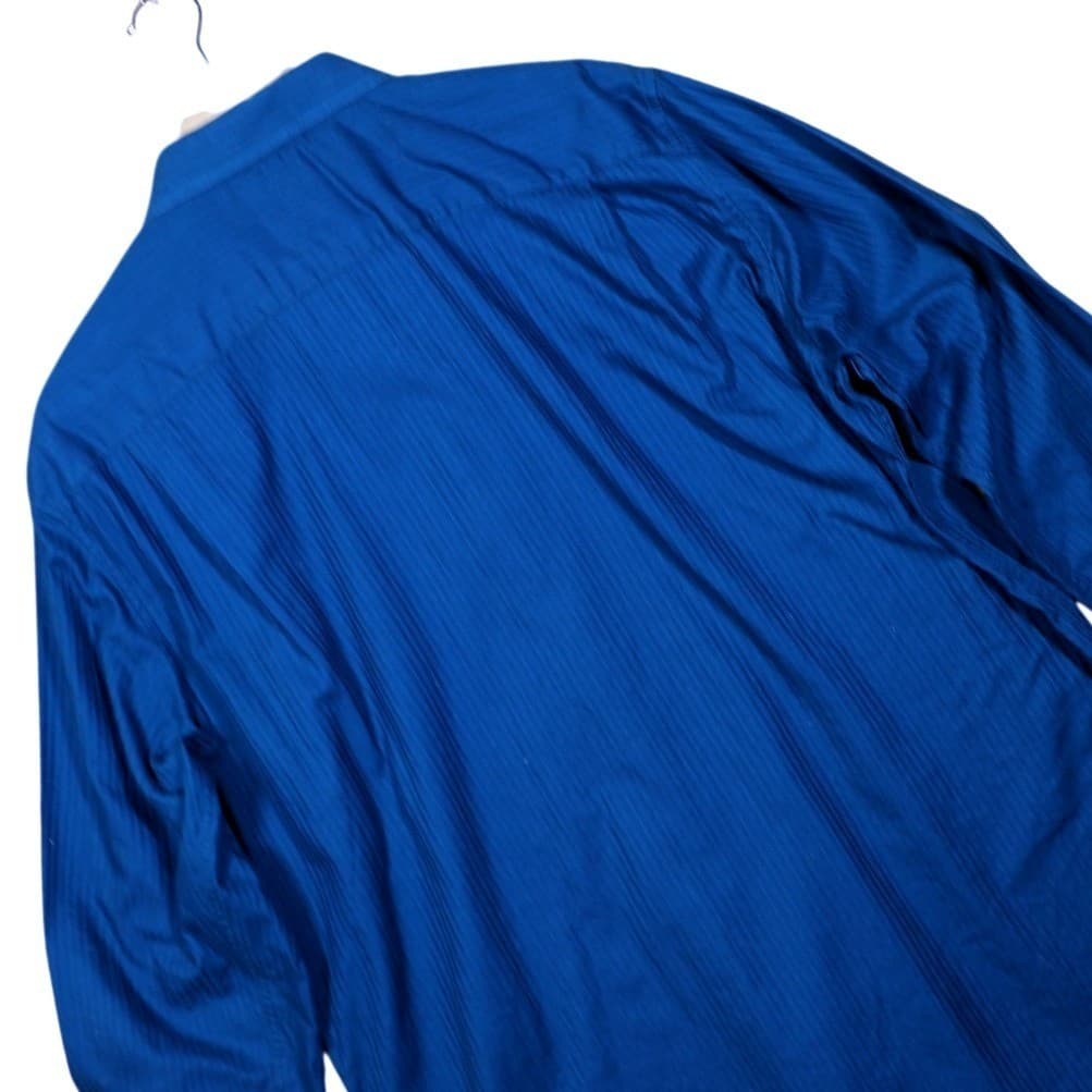 APT 9 Mens XL Blue Pinstripe Long Sleeve Button Up Dress Shirt - Thumbnail 2