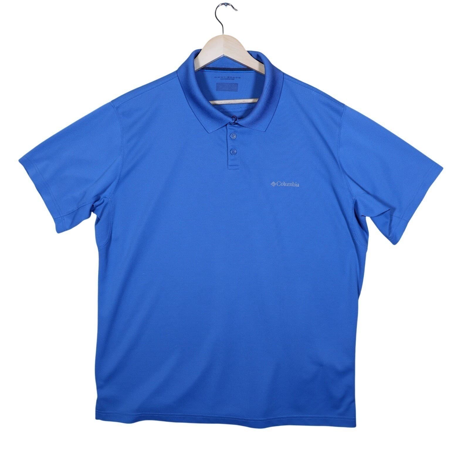 Columbia Men's Blue Performance Golf Polo Shirt Short Sleeve Size Large - Thumbnail 2