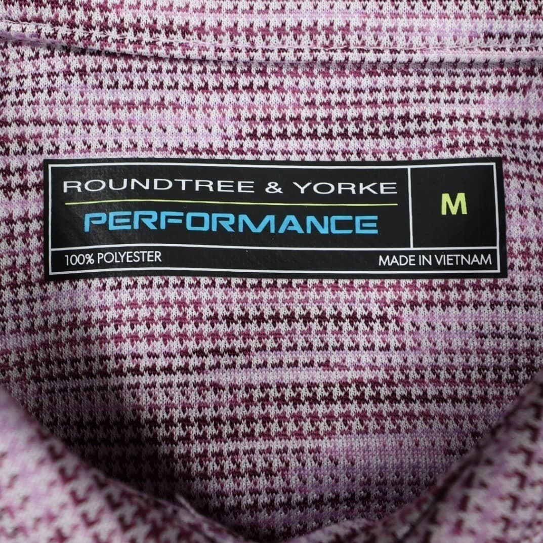 Roundtree & Yorke Performance Polo Mens Medium Purple NWT Fairway Polo - Thumbnail 7