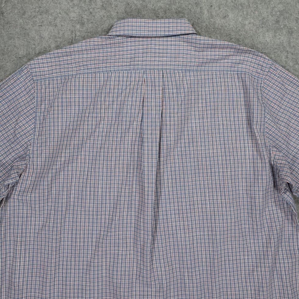 Roundtree & Yorke Button Up Shirt Mens XXL Blue NWT Plaid Short Sleeve Cotton - Thumbnail 5