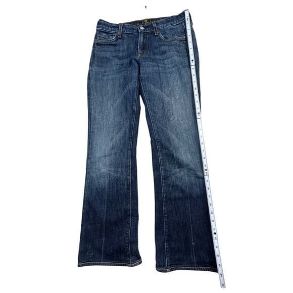 Seven For All Mankind Bootcut Jeans Dark Wash Mid Rise Women Size 28 - Thumbnail 6