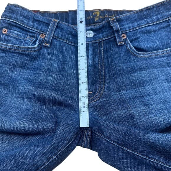 Seven For All Mankind Bootcut Jeans Dark Wash Mid Rise Women Size 28 - Thumbnail 8