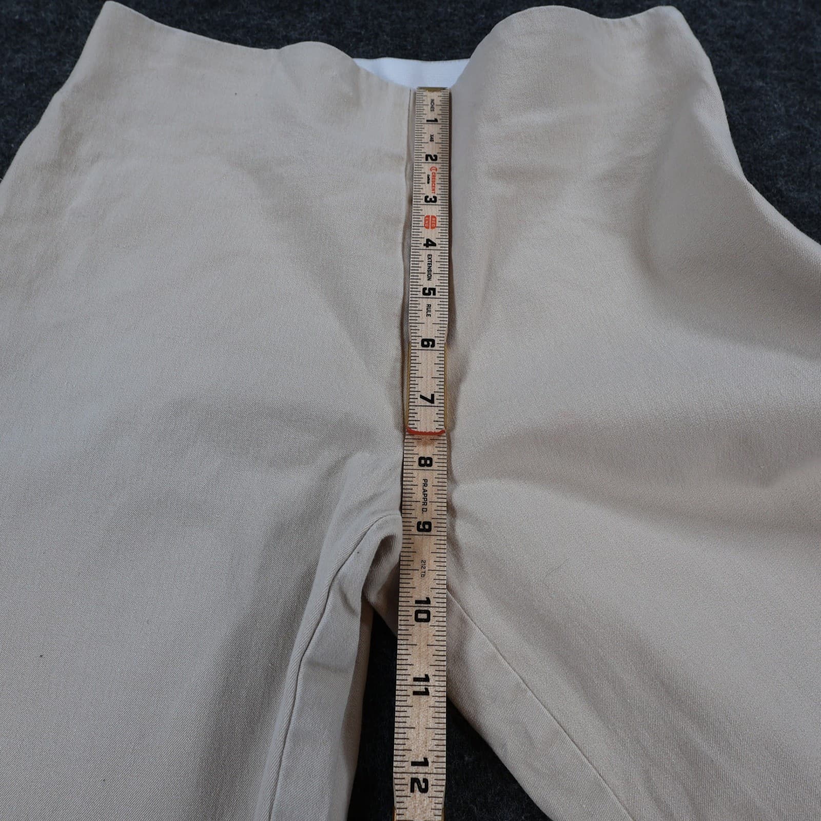 A New Day Pants Womens 2 Tan Cotton Spandex Stretch Flare Slim Leg Neutral - Thumbnail 5