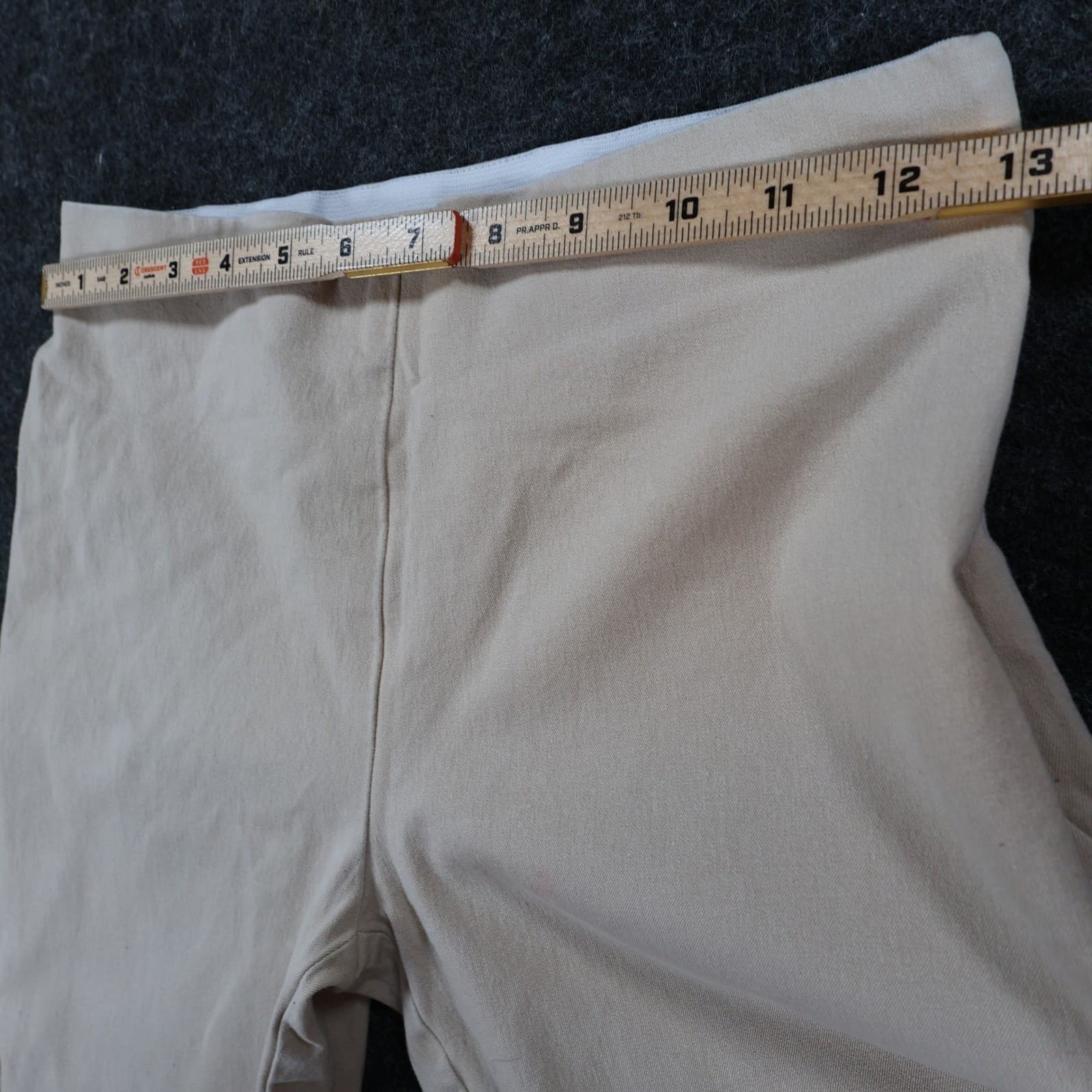 A New Day Pants Womens 2 Tan Cotton Spandex Stretch Flare Slim Leg Neutral - Thumbnail 6