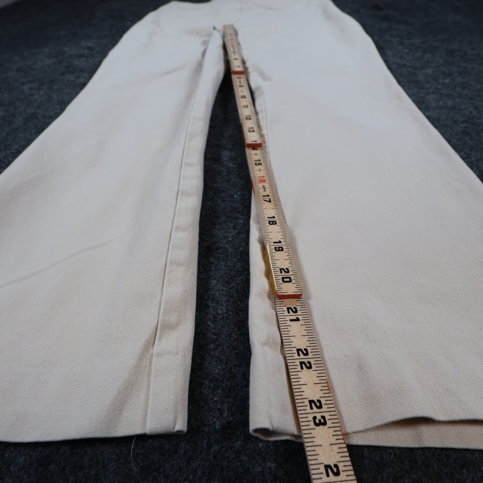 A New Day Pants Womens 2 Tan Cotton Spandex Stretch Flare Slim Leg Neutral - Thumbnail 4