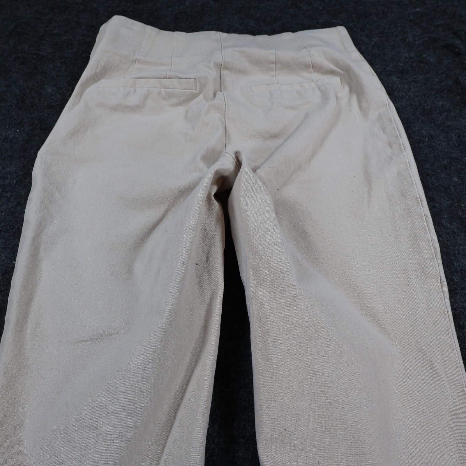 A New Day Pants Womens 2 Tan Cotton Spandex Stretch Flare Slim Leg Neutral - Thumbnail 10