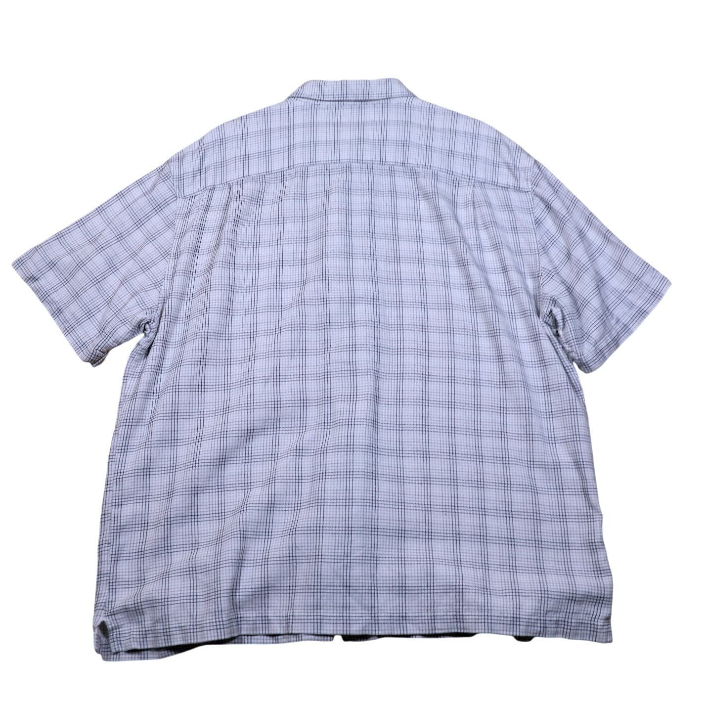 High Sierra Mens Plaid Button Up Short Sleeve Shirt XL Blue White Casual - Thumbnail 6
