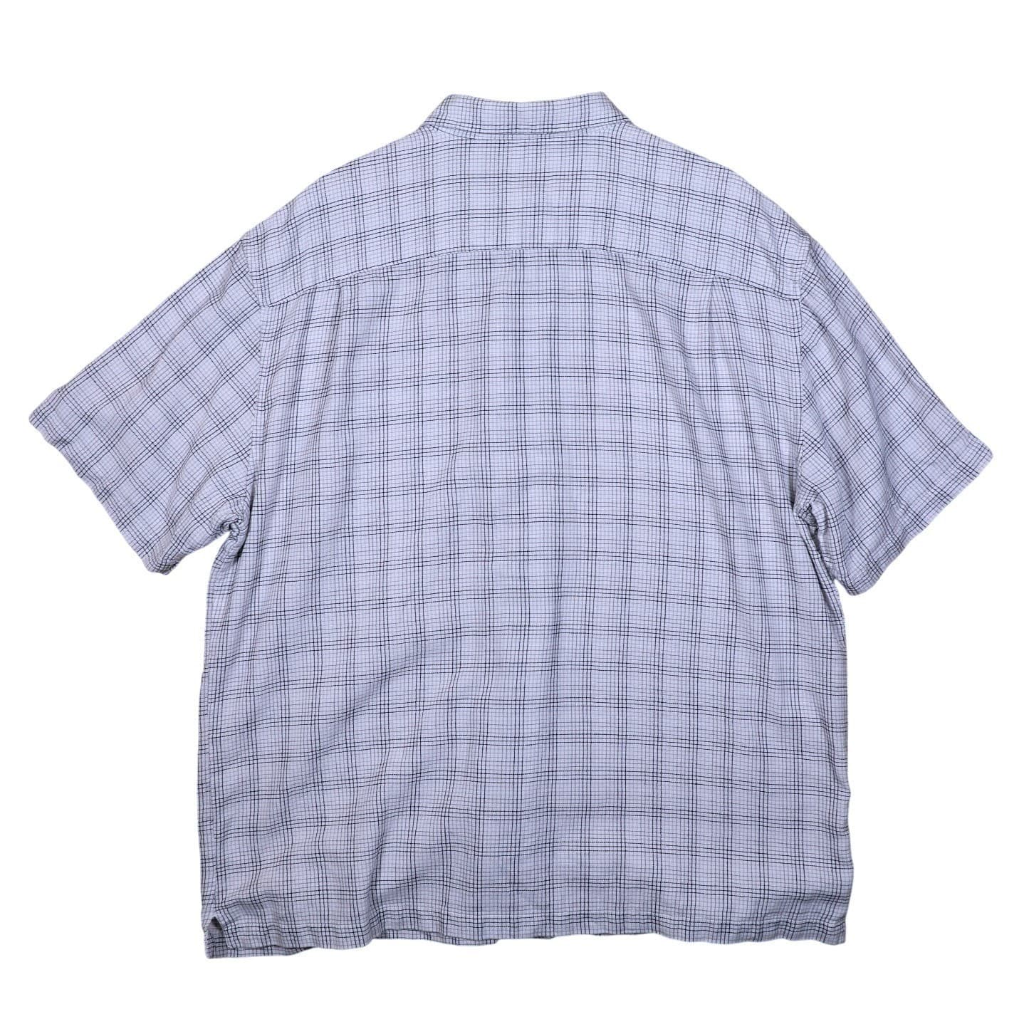 High Sierra Mens Plaid Button Up Short Sleeve Shirt XL Blue White Casual - Thumbnail 2