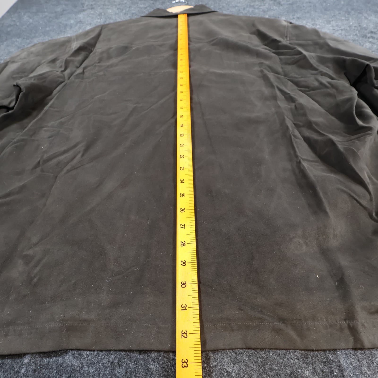 Alan Flusser Shirt Jacket Mens XXL Brown Faux Suede Button Up Overshirt New - Thumbnail 5
