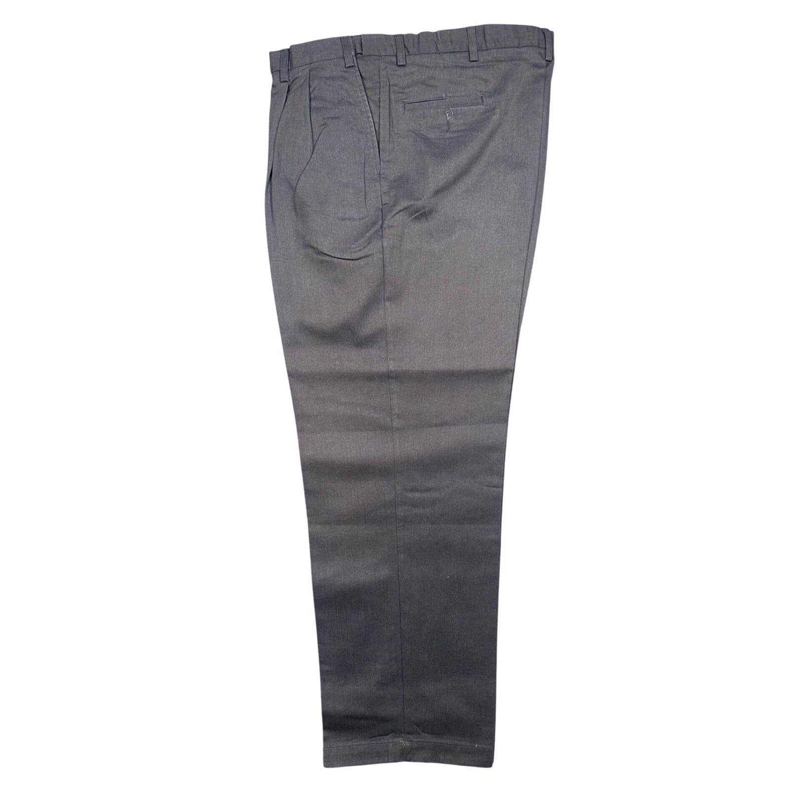 Farah Pleated Dress Pants Mens 44W x 32L Gray Excellent Cotton Blend Trousers - Thumbnail 3