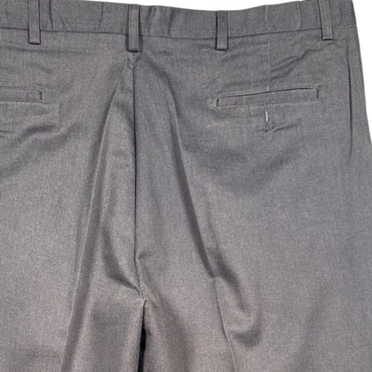 Farah Pleated Dress Pants Mens 44W x 32L Gray Excellent Cotton Blend Trousers - Thumbnail 7