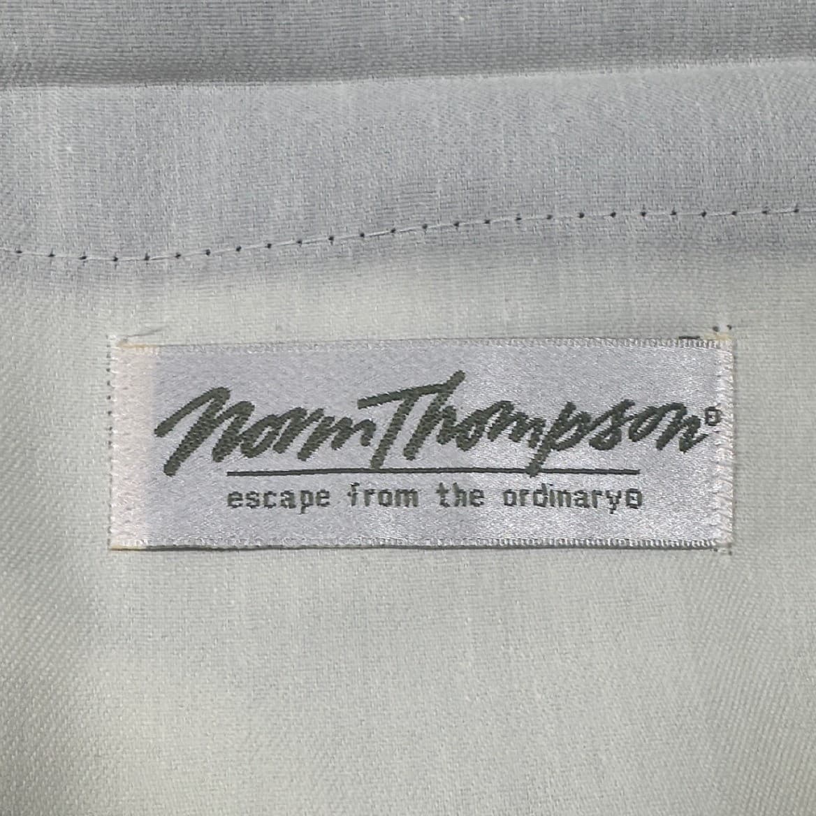 Norm Thompson Pleated Dress Pants Mens 44 Long Black Worsted Wool Blend - Thumbnail 6