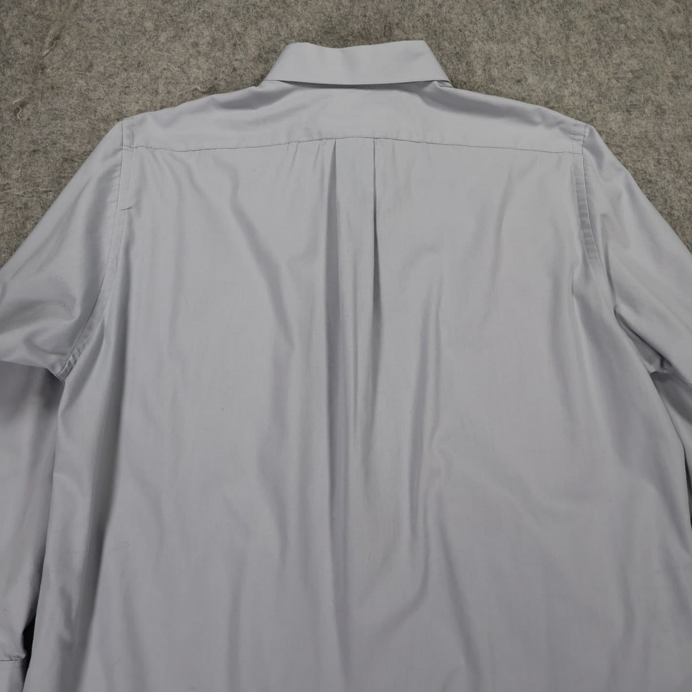 Van Heusen Dress Shirt Mens XL Blue Excellent Wrinkle Free Poplin Long Sleeve - Thumbnail 5