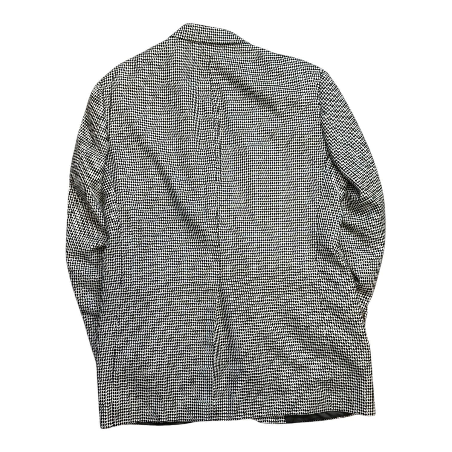 Austin Reed Mens Houndstooth Blazer Jacket 42L Wool Blend Sport Coat - Thumbnail 2