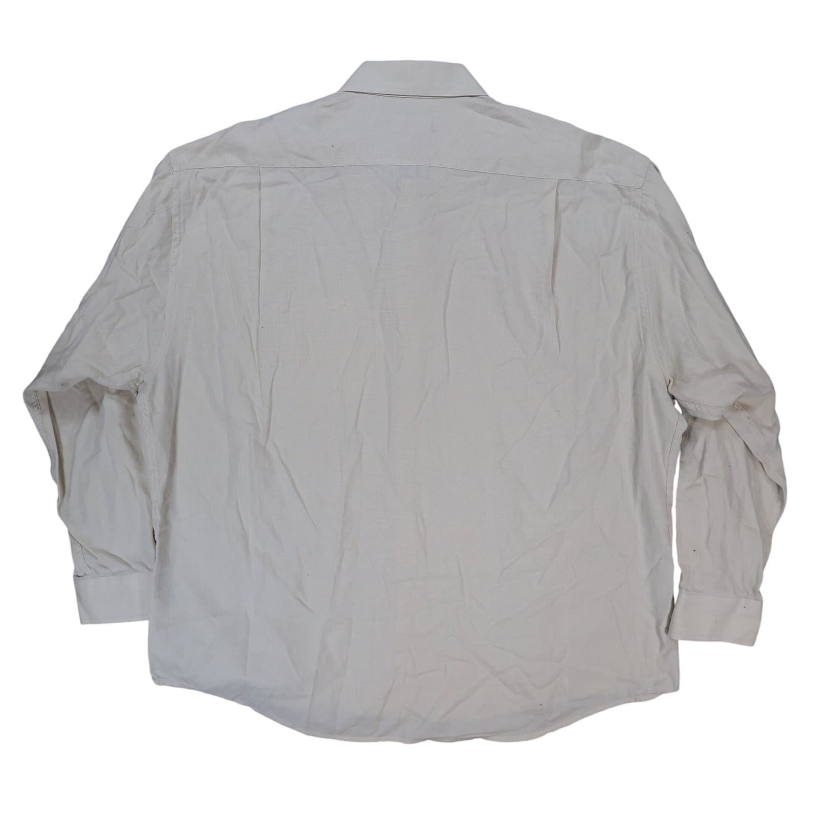 Joseph & Feiss Button Up Mens 18.5 Beige Excellent Long Sleeve Cotton - Thumbnail 2