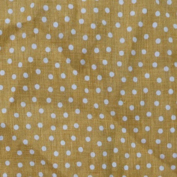 Rachel Zoe Button Up Women S Yellow Excellent 100% Linen Polka Dot Short Sleeve - Thumbnail 5