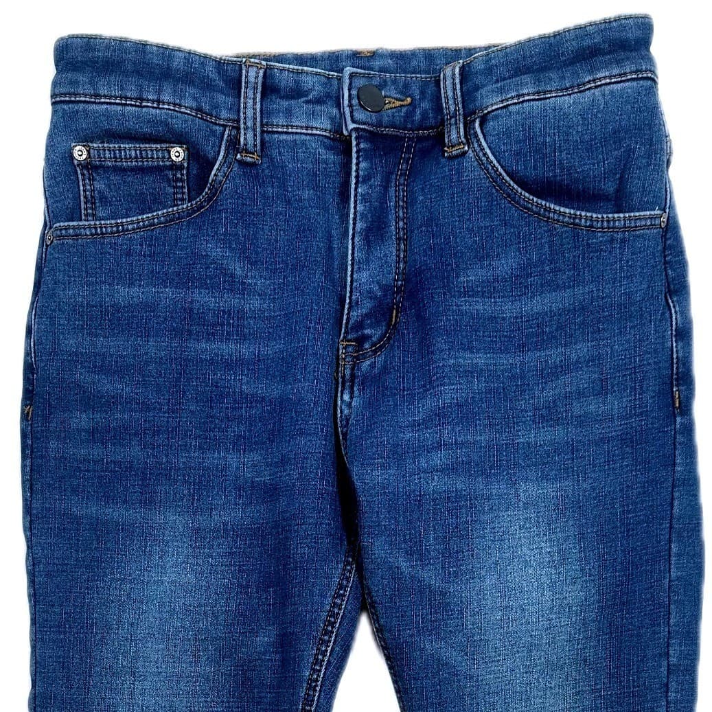Plaid & Plain Women Slim Fit Blue Denim Jeans Size 27W x 30L - Thumbnail 3