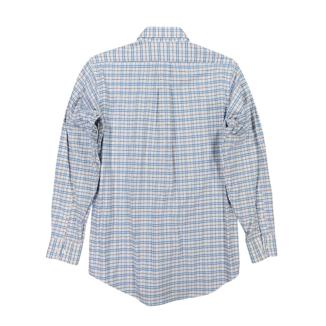 Chaps Button Down Shirt Mens M Blue Excellent Plaid Long Sleeve Classic Fit - Thumbnail 2
