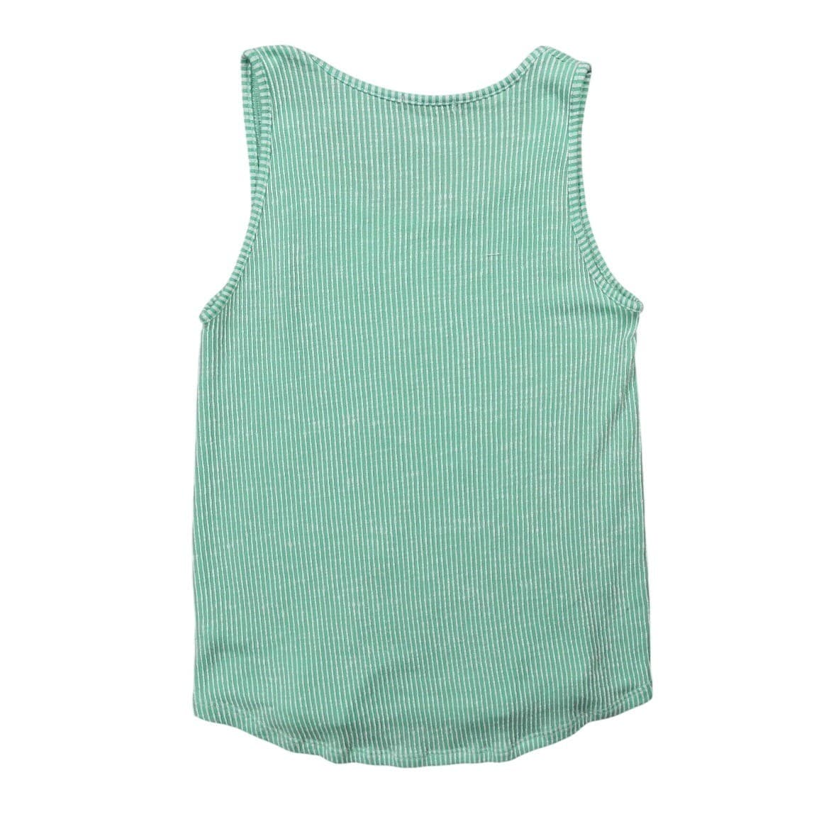 Staccato Tank Top Womens Medium Green Excellent Striped Ribbed Knit 1390W - Thumbnail 2