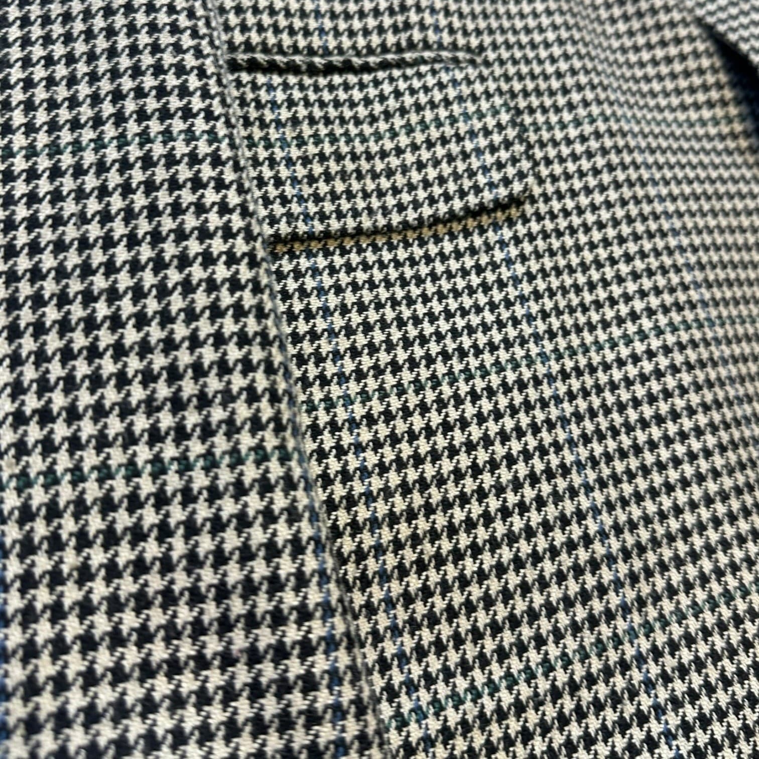 Austin Reed Mens Houndstooth Blazer Jacket 42L Wool Blend Sport Coat - Thumbnail 4