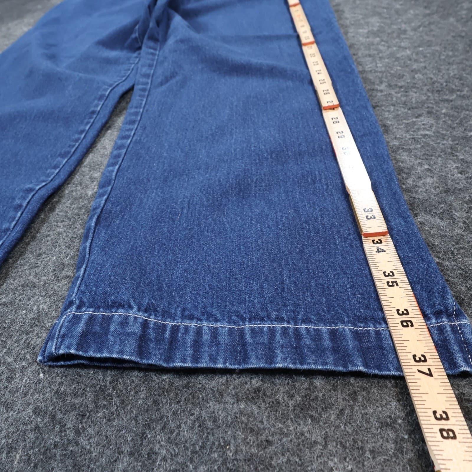 Lauren Jeans Co Ralph Lauren Jeans Womens 14 Blue Cotton Straight Classic Denim - Thumbnail 3