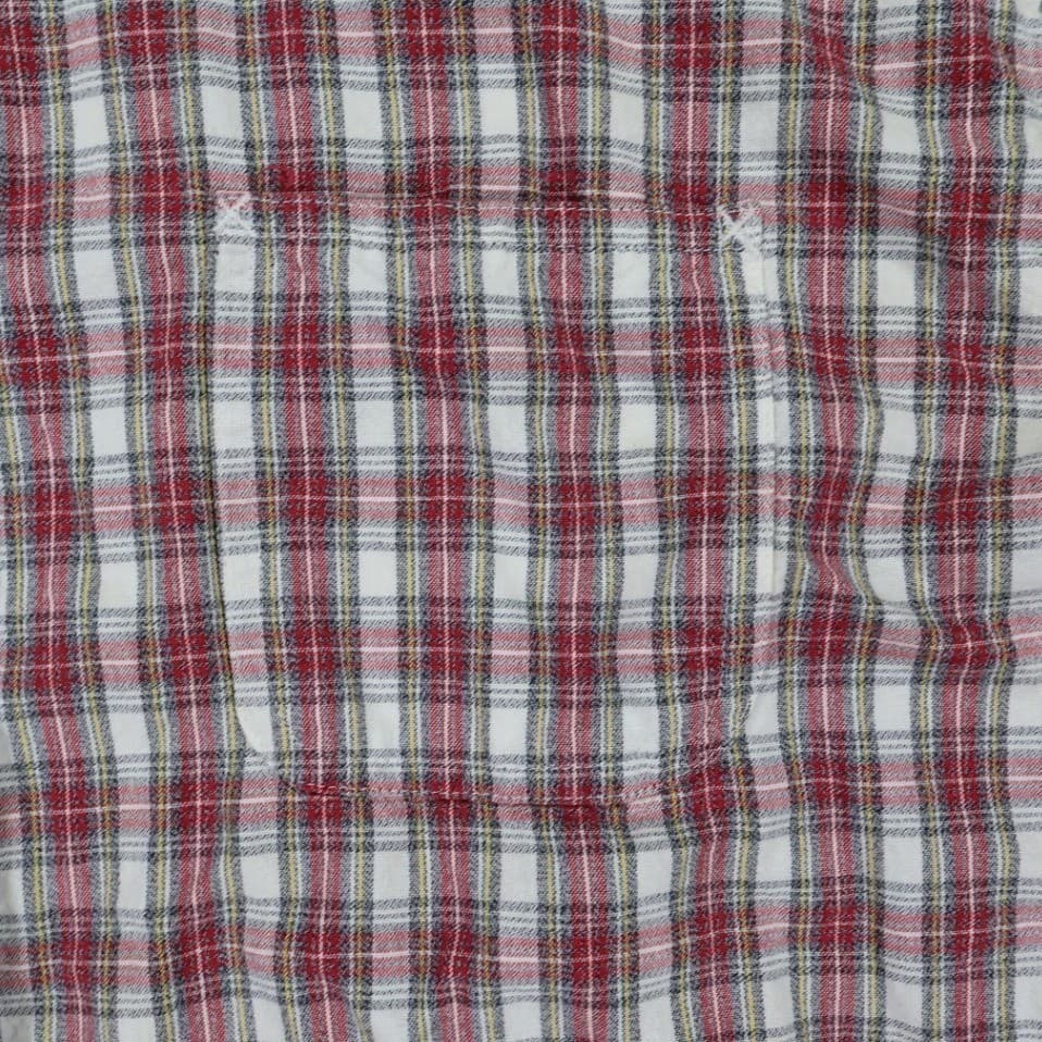 Wrangler Button Up Shirt Womens Medium Red Excellent Vintage Plaid Long Sleeve - Thumbnail 4
