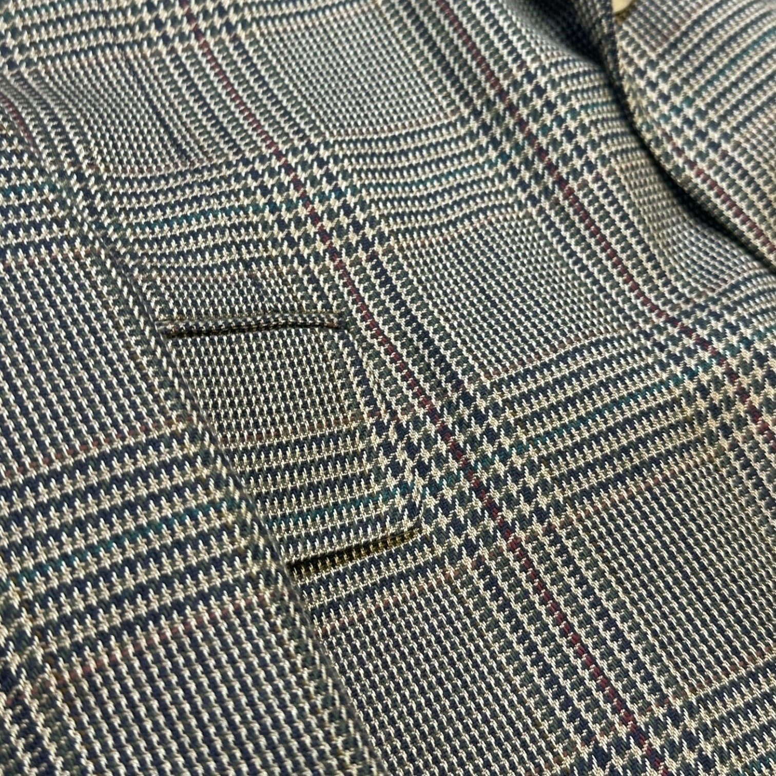 LaCrosse Men’s Sport Coat Blazer Plaid Check Pattern Brown Tan Size 42R - Thumbnail 4