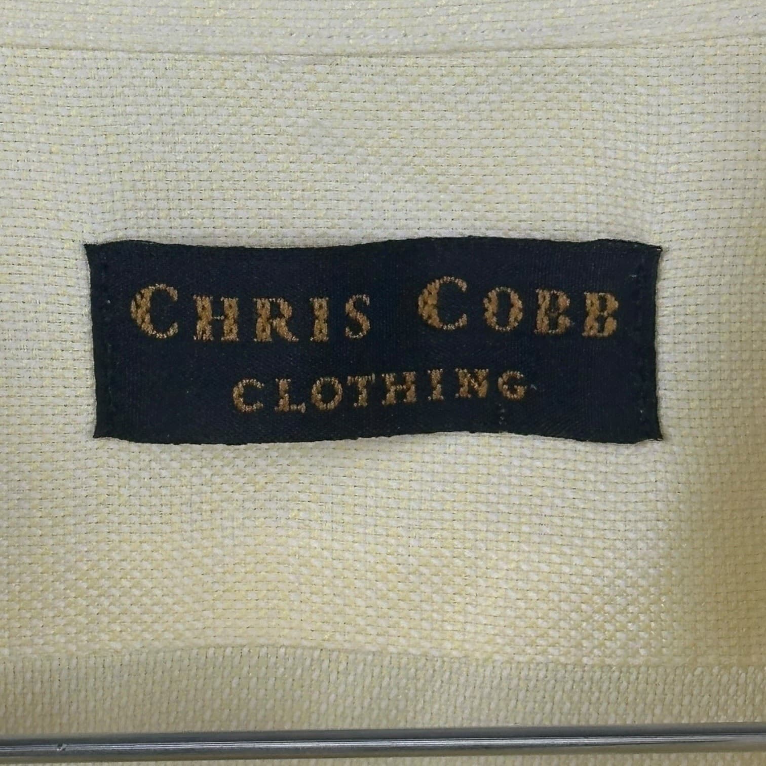 Chris Cobb Clothing Men’s Button Down Shirt Cream Long Sleeve Size 3XL - Thumbnail 3