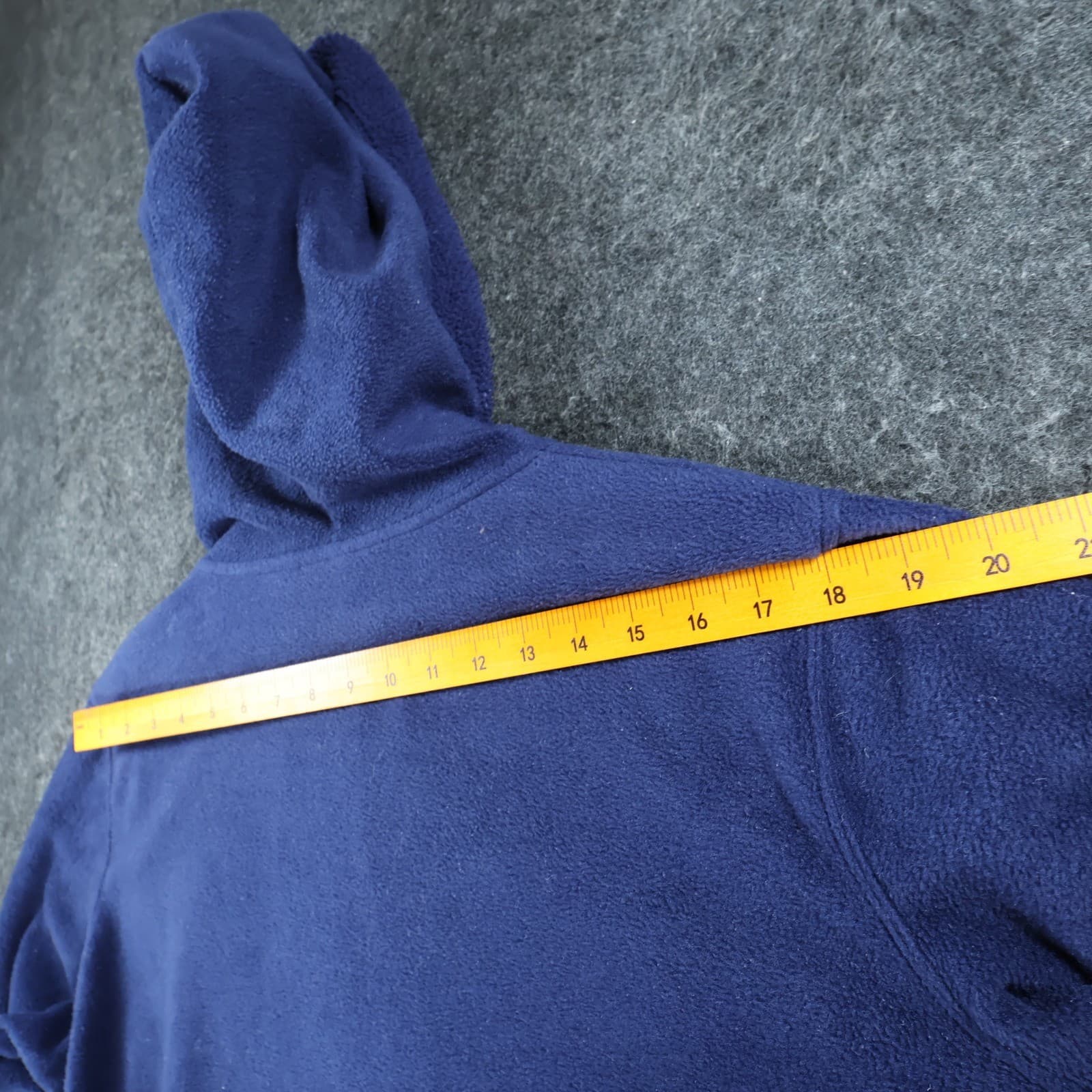 Disney Eeyore Fleece Hoodie Women 1X Blue Polyester Zip Up Chillin Graphic - Thumbnail 6